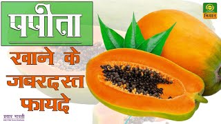 पपीता खाने के जबरदस्त फायदे  Health Benefits Of Eating Papaya [upl. by Acnayb209]