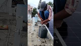 solar energy model installationyt 3 KW solarpowerenergy renewableenergy shortideo [upl. by Eelyrehc]