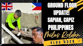 VLOG 328 CORNICE MOULDING amp FLOOR BY FLOOR UPDATES IN THE PHILIPPINES [upl. by Idok]