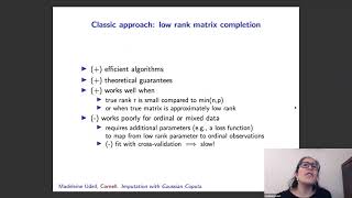 Ezras Round TableSystems Seminar on 10162020  Madeleine Udell [upl. by Ihp]