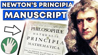 Newtons Principia Manuscript  Objectivity 100 [upl. by Odlavso15]