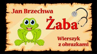 🐸🐸🐸Żaba  Jan Brzechwa  animowany wierszyk z obrazkami [upl. by Suiravaj848]