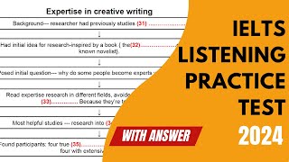 Expertise in Creative Writing IELTS Listening Actual Test With Answer  Discussion of an Experiment [upl. by Llenod]