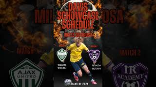 Schedule for NorCal College Showcase this weekend Times are subject to change due to weather [upl. by Mya]