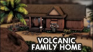 Building A Volcanic FAMILY HomeFor a SPECIAL SIM 🌋 [upl. by Esma499]