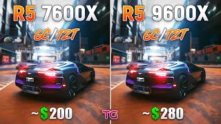 Ryzen 5 7600X vs Ryzen 5 9600X  Test in 10 Games [upl. by Gautier]