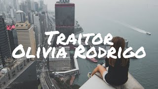 Olivia Rodrigo  Traitor  Clean Lyric Video [upl. by Geralda]