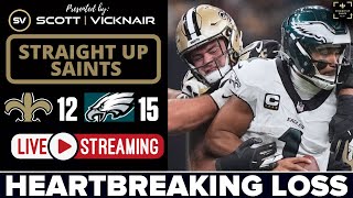 Derek Carr Saints Offense Struggle In Heartbreaking Loss To Eagles [upl. by Nnylsoj]