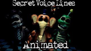 FNaFSM FNaF UCN Mediocre Melodies Secret Voice Lines ANIMATED [upl. by Sudaorb28]