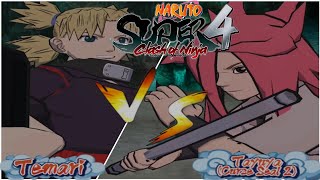 SUPER Naruto CON4   Single Player  Versus CPU Mode Temari VS Tayuya alternative costume [upl. by Cofsky]