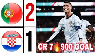 Cristiano Ronaldo vs Croatia  CR 7 Ronaldo scored 900 Goals HIGHLIGHTS  Portugal vs Croatia 21 [upl. by Rycca]