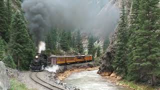 Durango amp Silverton Narrow Gauge Railroad  Late Summer Steam to Silverton 4K60 [upl. by Ayom]