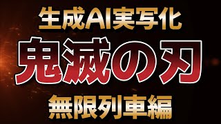 「鬼滅の刃無限列車編」生成AI実写化にチャレンジしてみた [upl. by Housen209]