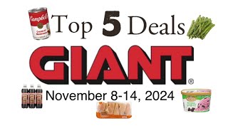 Top 5 Deals at Giant November 814 2024 [upl. by Merideth710]