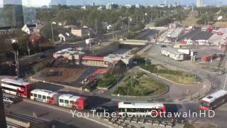 Tunneys Pasture station demolition LRT Ottawa OC Transpo [upl. by Tormoria]