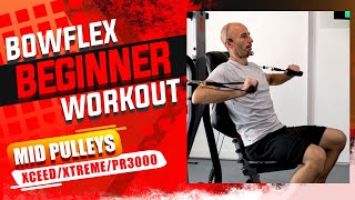 Bowflex XTREME Beginner Workout  20 min  Full Upper Body  Warmup XCEED PR3000 [upl. by Deraj]