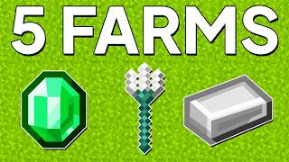 5 MUST HAVE FARMS IN MINECRAFT 121 [upl. by Reider628]