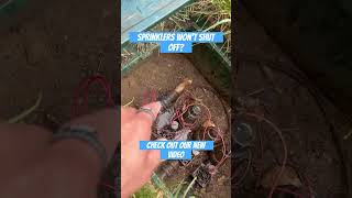 Sprinklers won’t turn off sprinklersystem utah landscaping diy [upl. by Leilah]