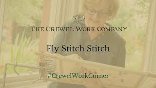 The Crewel Work Company  Fly Stitch demo [upl. by Hidie]