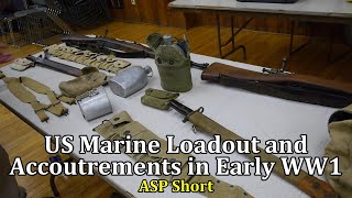 US Marine Loadout and Accoutrements in Early World War 1  ASP Short [upl. by Tegdirb]