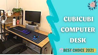 CubiCubi Computer Desk with Storage Shelves Review amp User Manual  Best Computer Desk For Home Work [upl. by Alecram787]