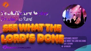 See What The Lord Has Done – Nathaniel Bassey Karaoke Instrumental  Lyrics With Backing Vocals [upl. by Noinatrad]