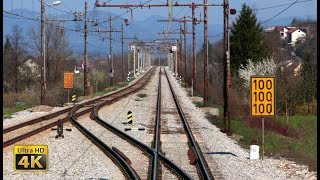 4K CABVIEW Koper  Ljubljana  Adriatic Sea to inland Slovenia  freight train travel [upl. by Ellinad]