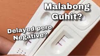 Malabong Guhit sa Pregnancy Test  Delayed pero Negative PT Result  Pregnancy Test [upl. by Mira]