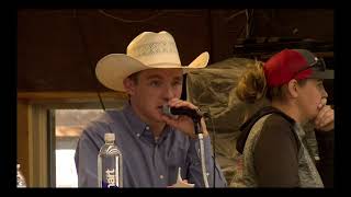 Jace Thompson Competing for World Livestock Auctioneer Championship [upl. by Calia867]