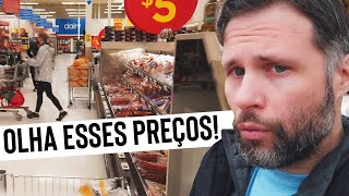 COMO É UM SUPERMERCADO NO CANADÁ Preços de Queijos Frios e Comidas Prontas no Canadá [upl. by Kondon274]