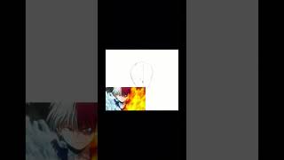 Shoto Todoroki speed paint myheroacademia anime drawing [upl. by Ogir]