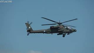 Hellenic Army Aviation AH64A demo at Athens Flying Week 2023 [upl. by Nnazil]