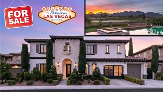 Dream Home  Luxury House For Sale  Gorgeous Views  Red Rock Summerlin  Las Vegas  Guard Gated [upl. by Anihc171]