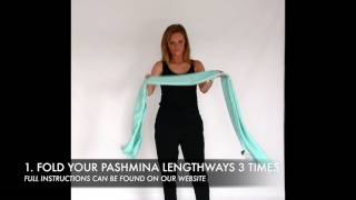 THE ITALIAN KNOT  How to Wear a Pashmina [upl. by Sakram]