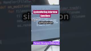 SystemVerilog VLSI Interview Questions semiconductor vlsi shorts interviewquestions [upl. by Riki]