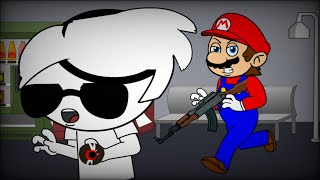 Dave Strider Ding Dong Ditches P Peachs CastleGets chased by Marioboth of them gets grounded [upl. by Yerrot519]