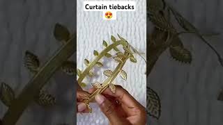 DIY Curtain Tiebacksshortsvideotiebackcurtains [upl. by Par]