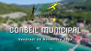 Conseil Municipal de Deshaies  Vendredi 08 Novembre 2024 [upl. by Jessey]