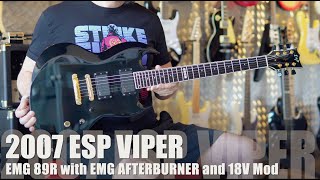 ESP Viper with EMG 89R and EMG Afterburner AB220 [upl. by Halyahs]