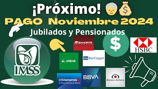 🔴¡PROXIMO PAGO💰🚨PENSIÓN Y CÁLCULO AGUINALDO NOVIEMBRE 2024 JUBILADO Y PENSIONADO👨‍🦳️IMSS💰 ISSSTE🔴 [upl. by Hardman]