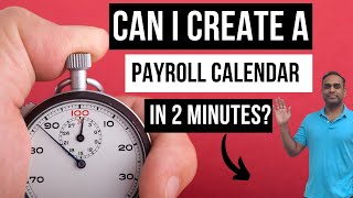 How to create Payroll Calendars in Excel within 2 minutes [upl. by December]