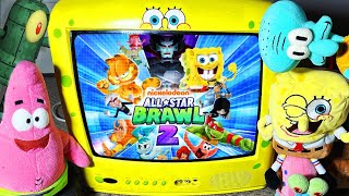 NICKELODEON ALL STARS BRAWL 2 ON THE SPONGEBOB CRT TV EVERYONE IS HERE [upl. by Diskson]