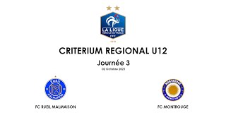 211002  Criterium Régional U12 Espoir  J3  Poule E  FCRM  FC MONTROUGE [upl. by Jacquelynn]