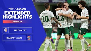 Perth Glory v Newcastle Jets  Extended Highlights  Isuzu UTE ALeague 202324  Round 20 [upl. by Benioff]