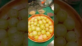 Gooseberry pickleAmla recipeoftheday pickelrecipe recipe pickels food indianfood foodie [upl. by Atolrac]