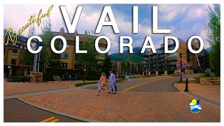 VAIL COLORADO  Driving through the beautiful streets of the magical town of Vail [upl. by Tartan]