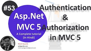 53 Authentication and Authorization in mvc  mvc tutorial for beginners in net c [upl. by Lekzehcey274]