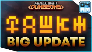 BIG UPDATE INC New Tower End Game Content With Steam Later This Month for Minecraft Dungeons [upl. by Hurty617]