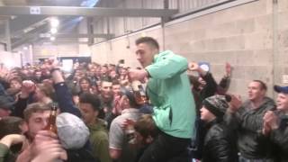 Port vale fans at Shrewsbury away half time amazing atmosphere [upl. by Anrat]