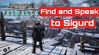 ASSASSINS CREED VALHALLA  Find and Speak to Sigurd [upl. by Phelan]